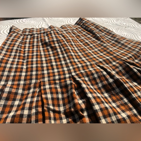 VINTAGE Checkered High-Waist Skirt - Picture 7 of 8